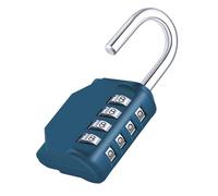 ZHEGE Cadenas à Code 4 Chiffres, Cadenas Vestiaire (1, Bleu Paon)