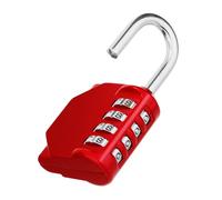 ZHEGE Cadenas à Combinaison à 4 Chiffres, Cadenas Casier College (1, Rouge)