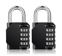 ZHEGE Cadenas à Combinaison à 4 Chiffres, Cadenas Code (2, Noir)