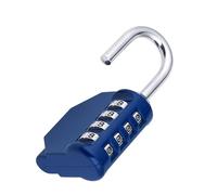 ZHEGE Cadenas à Combinaison Pour Casier, Cadenas 4 Chiffres (1, Bleu)