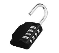 ZHEGE Cadenas Code 4 Chiffres, Cadenas a Code (1, Noir)