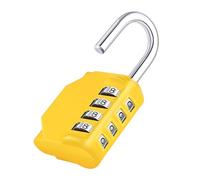 ZHEGE Cadenas Code 4 Chiffres, Cadenas Code Casier (1, Jaune)