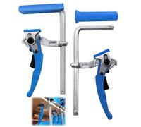 ZHEHNSA 2 serre joint rapide de table en acier avec poignée à levier, serre joint menuisier, pinces et tendeurs capacité de 160 mm, projection de 60 mm, pour rail de guidage coupe fixation précise