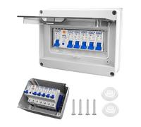 ZHEHNSA Boîte Coffret Electrique Etanche, boitier electrique avec tableau electrique pour garages, bureau, Disjoncteurs électriques 63A, IP65 interrupteur de séparation AC 3 x 16 20 32 A