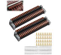 ZHEHNSA Lot de 40 repartiteur bornier electrique rail din 0,08 à 4 mm² PCT-211 connecteur rapide electrique, bornes de raccordement electrique enfichables, borniers électriques pour câblage rapide