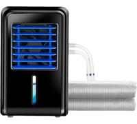 ZHENCHAO Refroidisseur d'air par évaporation, Matelas rafraîchissant à Eau avec réservoir de 2,5 L de Liquide réfrigérant, 4 Vitesses de Ventilation, télécommande et minuterie programmable,