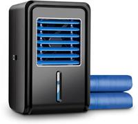 ZHENCHAO Refroidisseur d'air par évaporation, Matelas rafraîchissant à Eau avec réservoir de 2,5 L de Liquide réfrigérant, 4 Vitesses de Ventilation, télécommande et minuterie programmable,