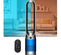 ZHENCHAO Ventilateur sans pales, Ventilateur Chaud/Froid, Ventilateur de Sol pour la Circulation de l'air, Ventilateur Colonne, Chauffage d'appoint avec télécommande, 3 Vitesses d'air Chaud