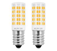 ZHENMING Lot de 2 ampoules LED E14 12 V 4 W Blanc chaud 3000 K Remplacement 40 W Halogène basse tension Non dimmable Bougie LED à économie d'énergie - Lot de 2