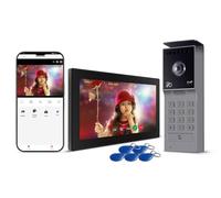 ZHHAYWAY Visiophone Filaire Connecté à 2 Fils,Interphone Vidéo IP WiFi avec 7'' écran Tactile,Résolution 1080P,Unlock à Distance Via APP/IC Cartes,Audio Bidirectionnel, Connecté,Option IC Carte