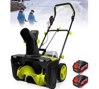 ZHIGUANYUN Pelle à Neige sans Fil, souffleuse à Neige électrique de 50 cm avec goulotte réglable, légère pour allées et Grands parkings.