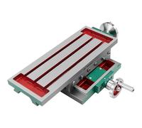 ZHIMAI Table de Travail Fraiseuse 17,7 × 6,7inch, Table de Fraisage 2 axes 4 voies, Table de Coupe, pour la plupart des types de fraisag/de perçage,/tous les supports de forage/perceuses e/fraiseuses