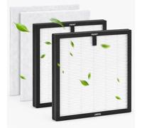 ZHIVEMEi Lot de 2 filtres de rechange compatibles avec purificateur d'air Morento HY4866 HY4866-WF, filtre HEPA H13 True et filtre à air au charbon actif, filtre à 3 niveaux, 2 filtres 2 pré-filtres