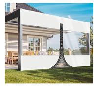 ZHJSHOU 2.2x2.5m Bache Transparente avec Oeillets Imperméable, 0.5mm Bache de Protection Exterieur Jardins,Hiver Bache Couverture Toiture,Bache avec 1 Fermeture Eclair de Serre Meubles