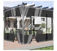 ZHJSHOU 2.5x3.6m Bache Transparente avec Oeillets Imperméable, 0.5mm Bache de Protection Exterieur Jardins,Hiver Bache Couverture Toiture,Bache avec 2 Fermeture Eclair de Serre Meubles