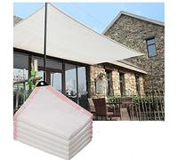 ZHJSHOU Voile d'ombrage Rectangulaire Filet D'Ombrage Toile Ombrage HDPE Respirant Protection Rayons 90% UV pour Patio Jardin, Terrasse,Extérieur, Balcon,Blanc,6X7m/19.69X22.97ft