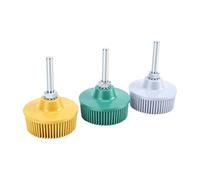 Zhjvihx Brosse à Disque pour Perceuse électrique, Paquet de 6 Disques en Caoutchouc Super Abrasifs pour le Polissage de L'ébavurage des Métaux, Disque de Nettoyage de Brosse à 50 80 120