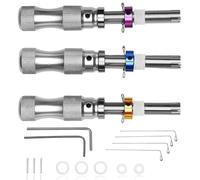 Zhjvihx Kit de Crochetage de Serrure Tubulaire, Kit D'outils en Acier Inoxydable pour Crocheter des Serrures Tubulaires avec Déverrouillage Facile, pour Débutants et Serruriers