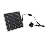 Zhjvihx Kit de Pompe à Eau Solaire 6 W, Pompe de Fontaine à Eau Solaire à Grand Débit 800 L/H, Fonctionnement Continu 24 H, Kit de à de Bassin à Panneau avec Support de Montage de Câble de