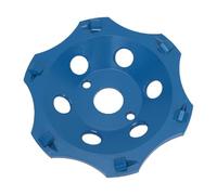 Zhjvihx Meule Diamantée PCD à 6 Segments de 125 Mm, Alésage de 22,23 Mm pour L'élimination du Revêtement de Peinture Adhésif sur Sol en Béton, Colle Fine pour L'élimination du Revêtement