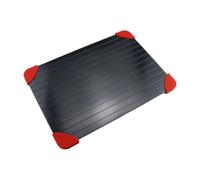 Zhjvihx Plateau de Décongélation, Plaque de Décongélation Antiadhésive 14x8,07x0,08 Pouces (Manchon en Silicone Rouge)