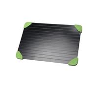 Zhjvihx Plateau de Décongélation, Plaque de Décongélation Antiadhésive 14x8,07x0,08 Pouces (Manchon en Silicone Vert)