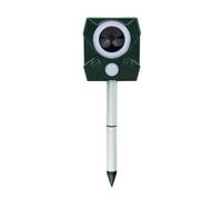 Zhjvihx Répulsif Ultrasonique pour Animaux, Répulsif Antiparasitaire Extérieur à énergie Solaire avec Capteur de Mouvement PIR, Détection à 110 °, Portée de 10 M, 5 Modes, Lumière (SJZ-118)