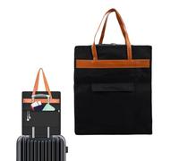 Zhjvihx Sac à Chaussures de Voyage, Organiseur de Chaussures à 3 Compartiments pour jusqu'à 6 Paires, Sac de Rangement en Tissu Oxford avec Poignées et Pochette à Bagages pour Salle de