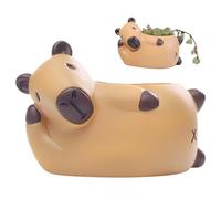 Zhliuqo Pots Animaux pour | Statue en Résine Décor de Bureau Porte-crayons,Pot Animaux Unique | pour Tablette Rebord de Fenêtre Salon Chambre Intérieur Extérieur Balcon Patio Jardin