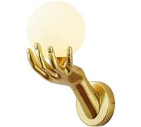 ZHNPJE Applique Murale en Forme de Boule de Verre à Main dorée, Lampe Murale créative, luminaire décoratif pour Salon, Chambre à Coucher, Couloir
