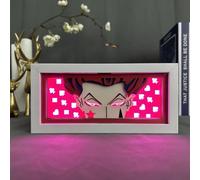 Zhongkaihua Anime Veilleuse Lampe Hisoka Figurine Art Papier Découpage Anime Boîte Lumineuse Papercut Lampe Cadre Lumineux Bureau Décorations Cadeaux