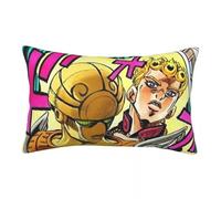 Zhongkaihua Giorno Giovanna Taies d'oreiller standard 40 x 60 cm Imprimé anime Housse de coussin réversible à l'avant et à l'arrière pour décoration de voiture, maison, canapé, literie
