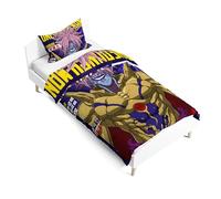 Zhongkaihua One Punch Man Parure de lit 2 pièces avec housse de couette et taies d'oreiller pour lit simple 135 x 200 cm