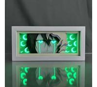 Zhongkaihua Ulquiorra Cifer Lumière Led Lampe Anime Lumière Boîte Art Découpé Figure Ulquiorra Cifer Lampe De Table Cadre Lumière Décorations De Bureau Cadeaux