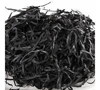 Zhongtou 200g Papier Dechiqueter Remplissage Boite Cadeau Raphia Noir Herbe de Pâques Fausse Paille pour Panier Décoration Emballage Frisure Papier de Soie Déchiqueté Kraft