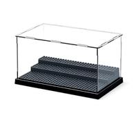 ZhouWei Vitrine en Acrylique 25.5×15.5×13.9 cm, 3 Couches Empilable | Vitrine Figurine Collection Anti-Poussière Boite Plexiglass Transparent, pour Mini Maquette Jouet Briques de Construction