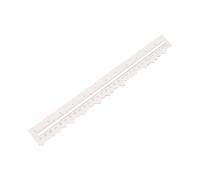 ZHOUYQX Règle métallique pour découper Le Papier, avec Lignes ondulées et Bords irréguliers, Outil de Mesure de 30 cm (12 Pouces) pour la découpe du Papier Blanc