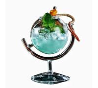 ZHRXCOK Verres à vin en forme de globe terrestre créatif de 300 ml, verres à cocktail, boissons froides, verres à martini, verres à vin utilisés pour bars, fêtes, clubs