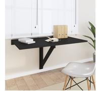 ZHU Table murale pliable Noir 100x60x56 cm Bois d'ingénierie GOTOTOP tout neuf