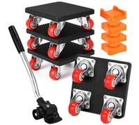 Zhufas Kit de levage de meubles, élévateur de meubles robuste 500 kg, chariot pivotant à 360 °, réfrigérateur mobile, canapé, machine à laver, etc.