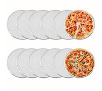 ZhuiFengAA 10 grilles à pizza, Plaque à pizza ronde en aluminium, avec plateau perforé, Pour four domestique, professionnel, boulangerie ou restaurant(16inch)