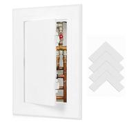 Zhujiehigh 1 Trappe d'Accès Plastique 100x150 mm Charnières Invisibles | Couvercle d'inspection pour plaques de plâtre, plafonds, installations électriques et plomberie, charnières invisibles.
