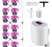 ZHUMCCY Kits D'Irrigation Goutte À Goutte Automatiques | Équipement Irrigation Jardinage Intelligent,Arroseur À Support De Intérieures,Pour Balcon, Cour, Voyage, Vacances, Jardin, Serre, Bureau,