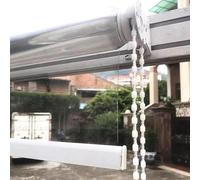 ZHUOZ1T Store Enrouleur en PVC Étanche Transparent,Rideau Coupe-Vent en Plastique,Anti-poussière à Isolation Thermique Anti-Pluie,pour Extérieur,Jardin,Balcon,Pergola,Largeur×Hauteur (100x240cm)