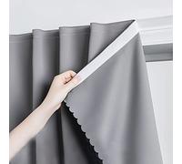 ZHUOZ1T Store Occultant sans Perçage,Rideaux Isolant Thermique Anti-Bruit,Rideau Anti Froid,Séparation de Pièce,Décoratif Salon Moderne Chambre Enfant Adult Cuisine (W90xH200cm(35"x79"))