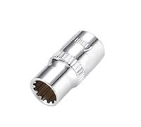 ZHWTISNPE Tête de douille universelle en forme 12 dents, entraînement carré 1/4 pouces liquet Torx, adaptateur for écrous différents Types douilles(7mm-1pcs)