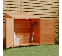 Ziaphsol Abri de Jardin en Bois Marron 102x52x112 cm Solide pour Rangement extérieur, Chalet ou cabane avec Porte, fenêtre, Plancher et Toit terrasse pour Cour, pelouse ou Patio