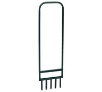 Ziaphsol Aérateur de pelouse 5 Dents Creuses Vert Acier Enduit de Poudre pour Jardin, Outil de Jardinage pour Sol, pelouse, Gazon, Potager, haie, arbuste, Fleur, Entretien extérieur
