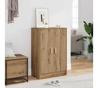 Ziaphsol Armoire à chaussures en chêne Artisan 60 x 35 x 92 cm avec couvercle stable, espace de rangement peu encombrant pour couloir, entrée et chambre à coucher, étroite, fermée