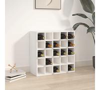 Ziaphsol Armoire à vin blanche en bois massif de pin 56 x 25 x 56 cm pour jusqu'à 25 bouteilles, buffet, vitrine à vin pour étagère à vin et porte-verres